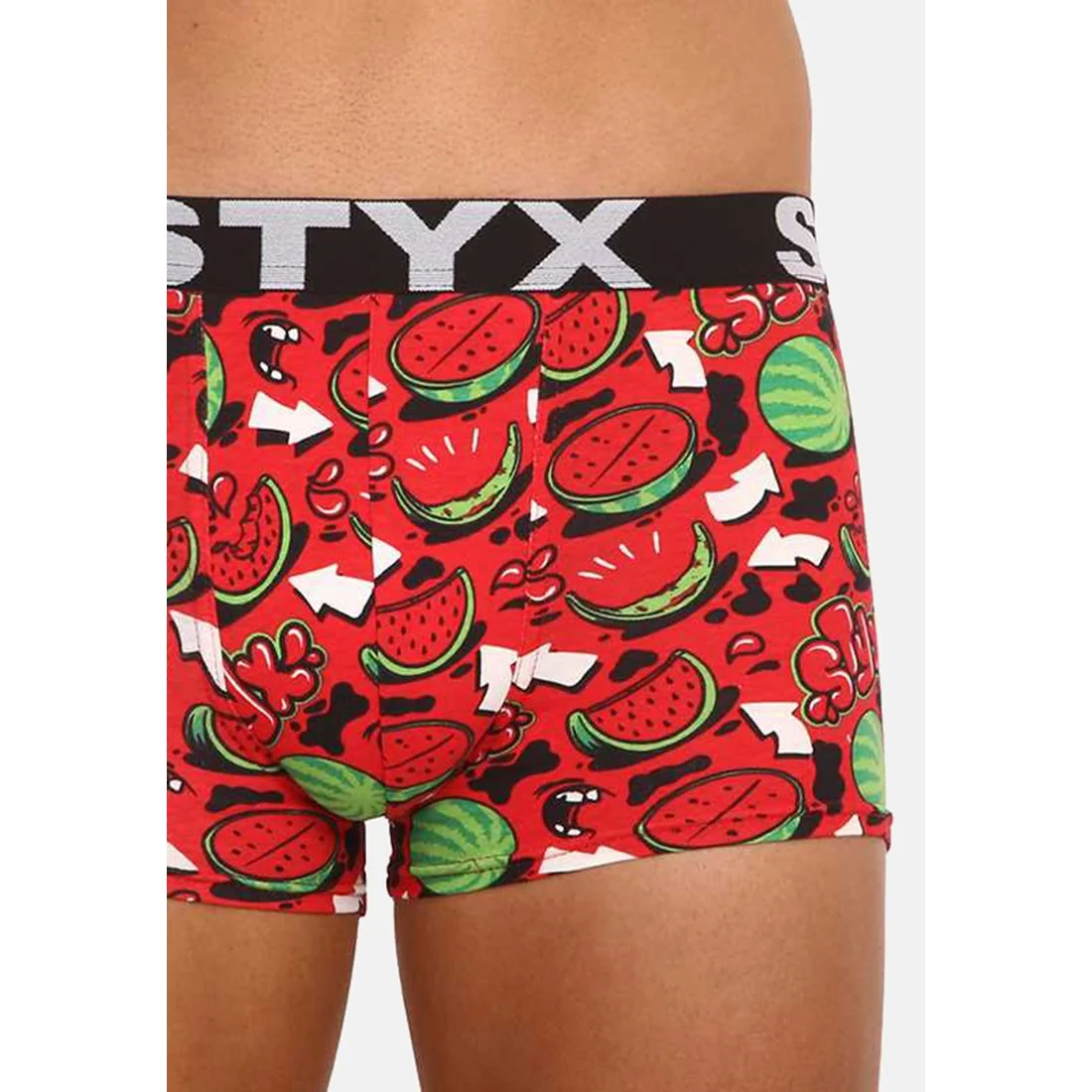 Styx Pánské boxerky art sportovní guma nadrozměr melouny (R1459) 5XL 