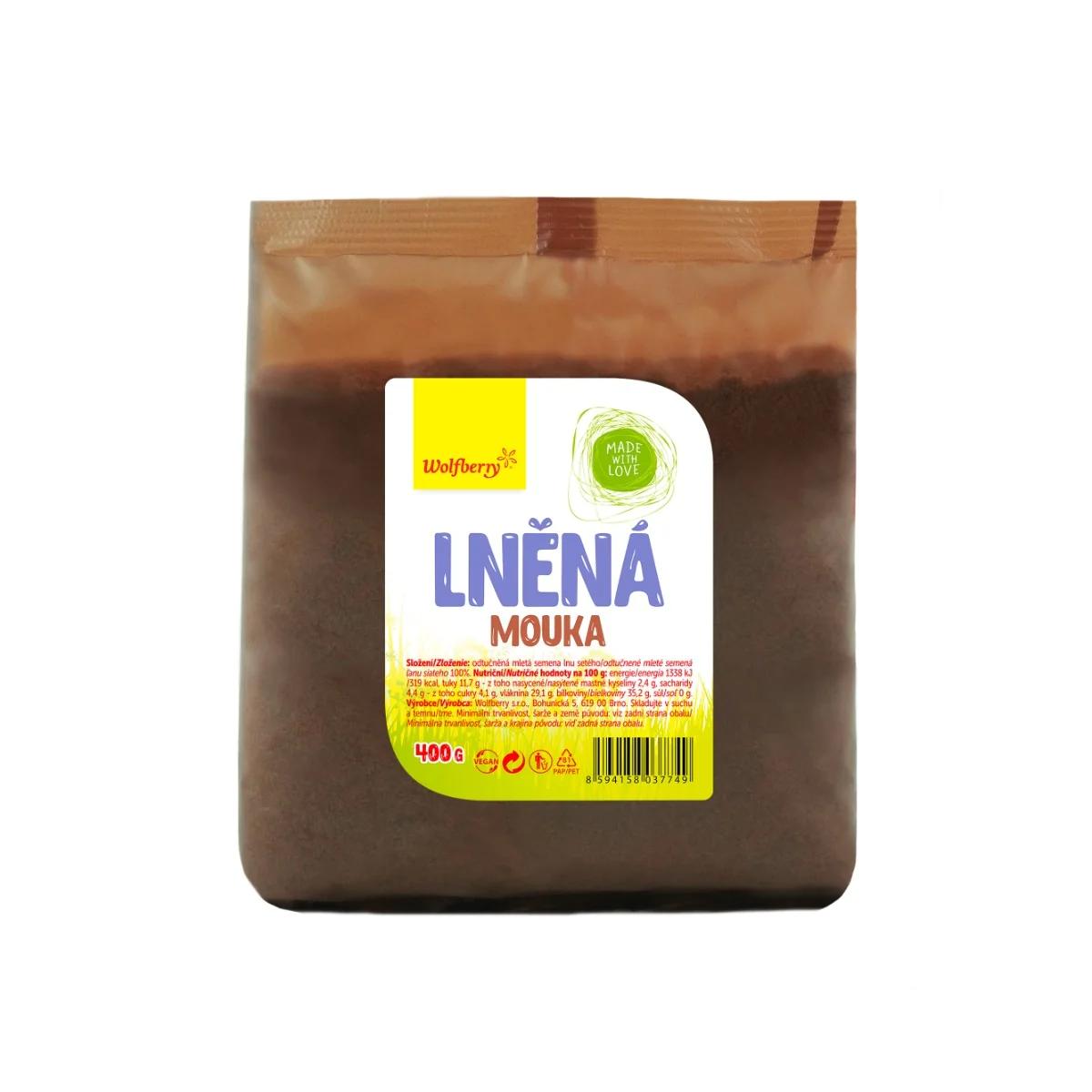 Wolfberry Lněná mouka 400 g