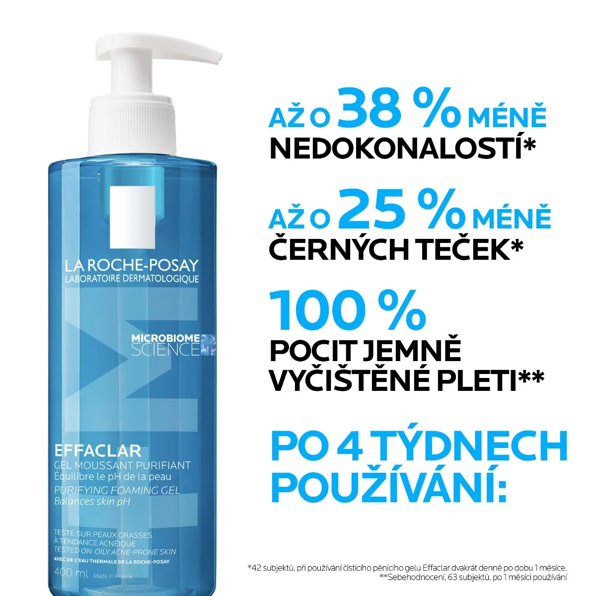 La Roche-Posay Effaclar čisticí pěnivý gel 400 ml