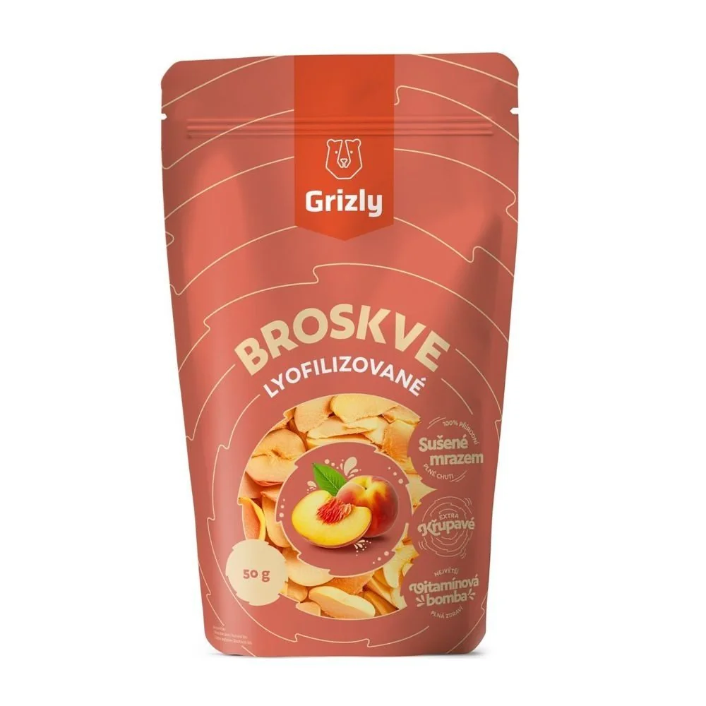 Grizly Broskve lyofilizované 50 g