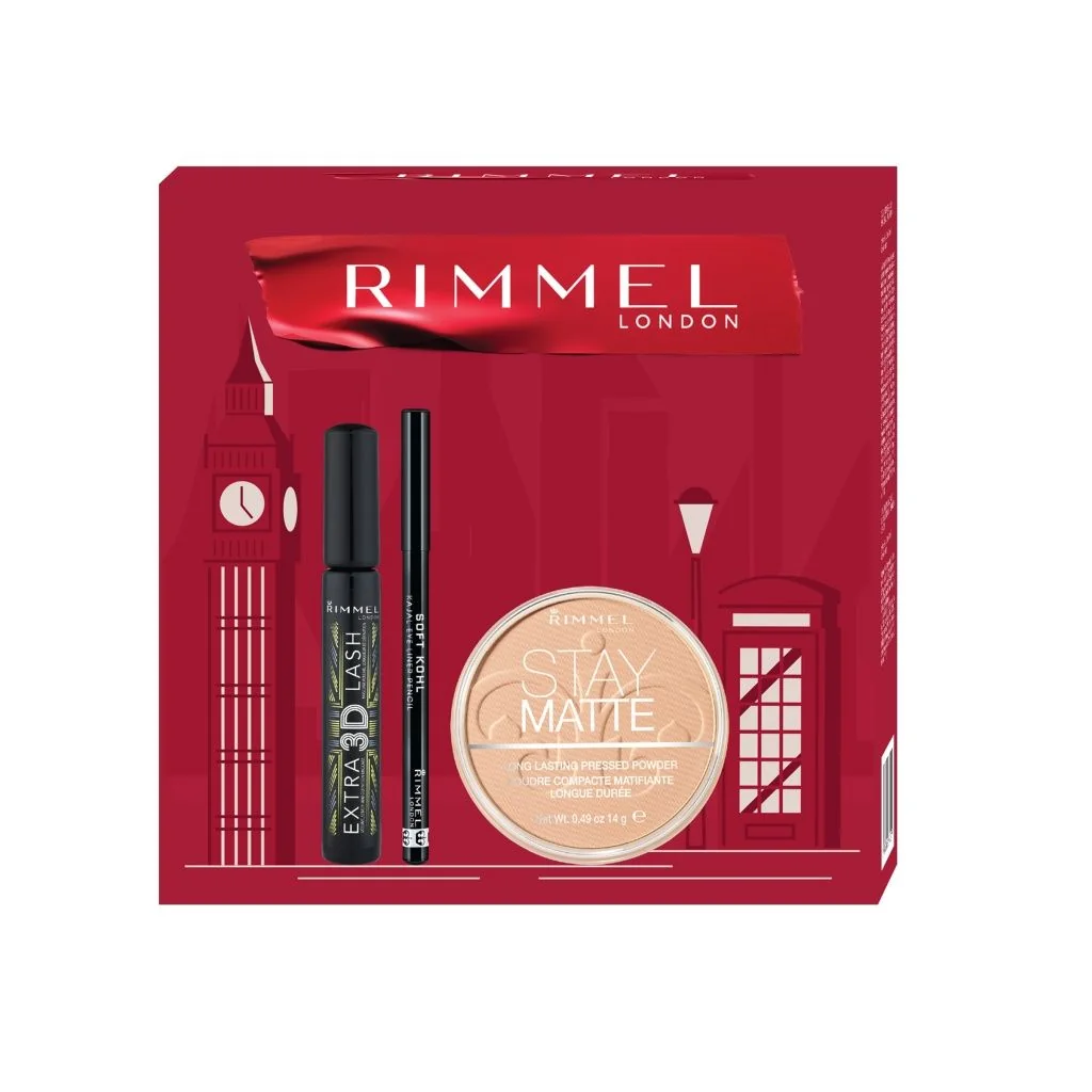 Rimmel Extra 3D Lash Stay Matte Kohl vánoční kazeta 3 ks