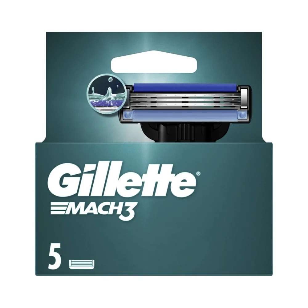 Gillette Mach3 náhradní hlavice 5 ks