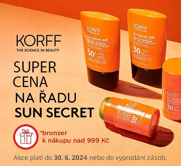 Korff SUN super cena + Bronzer  (červen 2024)