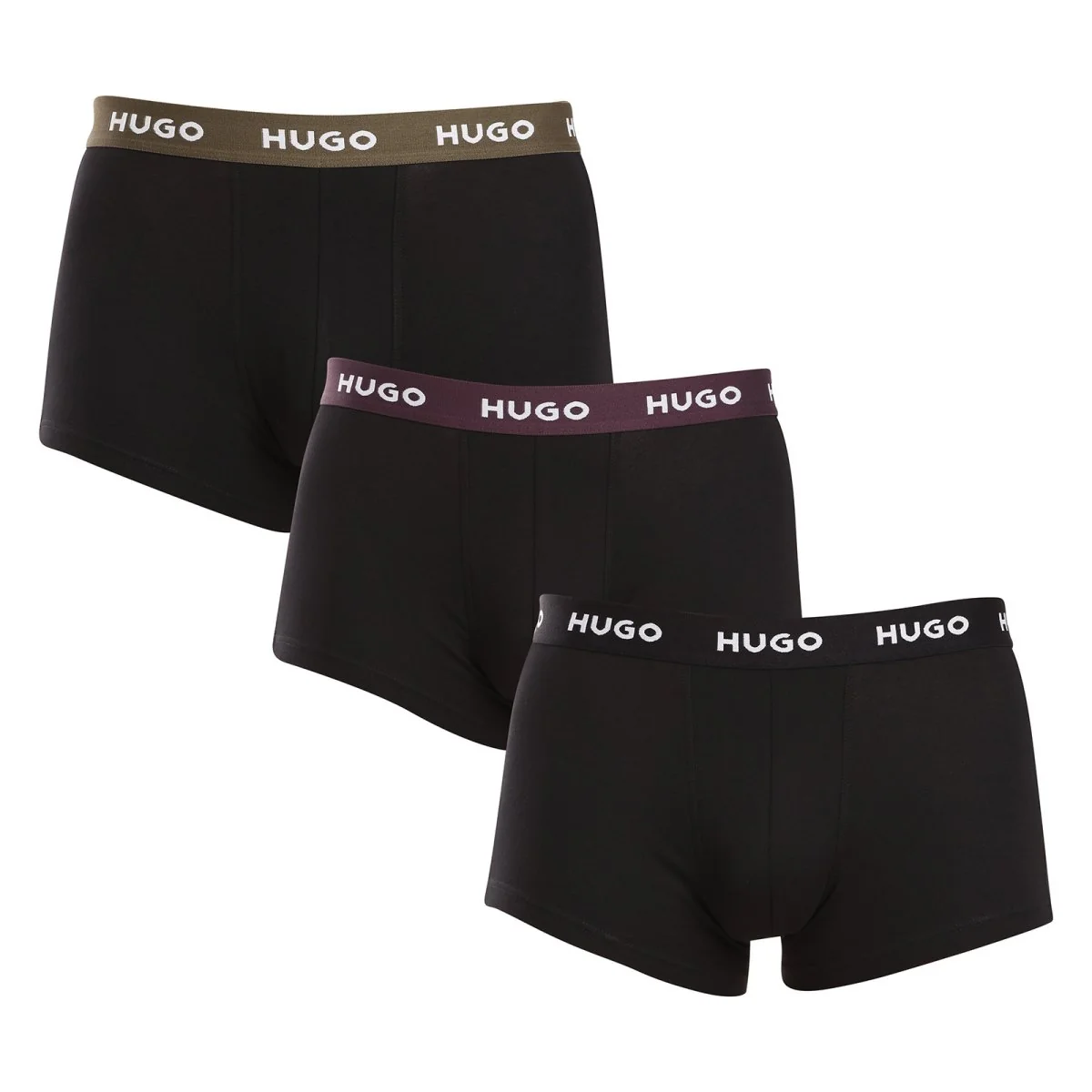 HUGO 3PACK pánské boxerky černé (50517878 988) XXL