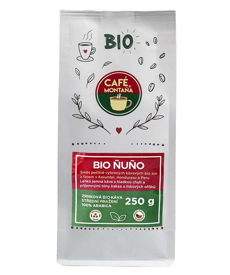 Café Montana Bio Nuno zrnková káva 250 g