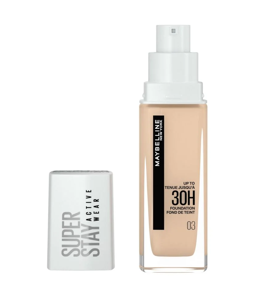 Maybelline SuperStay Active Wear odstín 03 True Ivory dlouhotrvající vysoce krycí make-up 30 ml