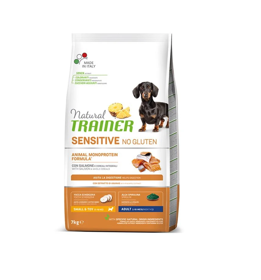 Natural Trainer No gluten mini losos granule 7 kg