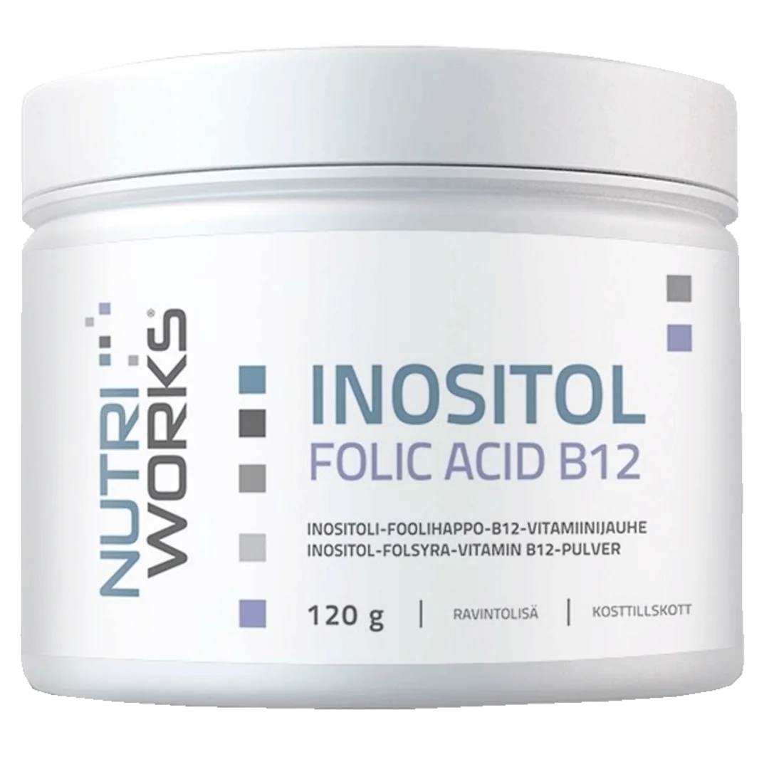 NutriWorks Inositol Folic Acid B12 - 120g