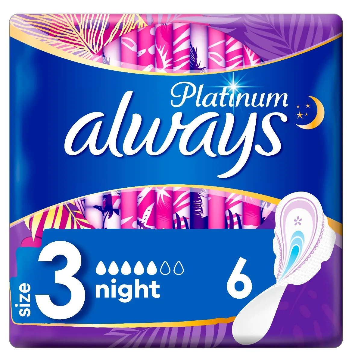 Always Ultra Platinum Night vložky 6 ks