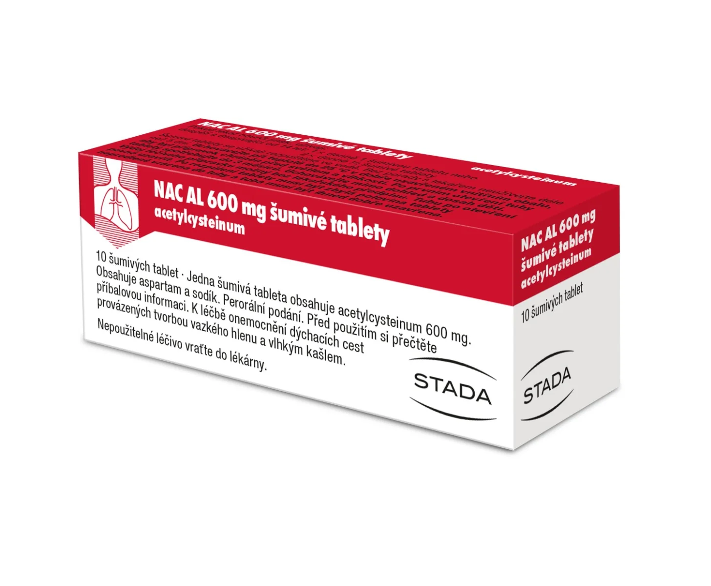 NAC AL 600 mg 10 šumivých tablet