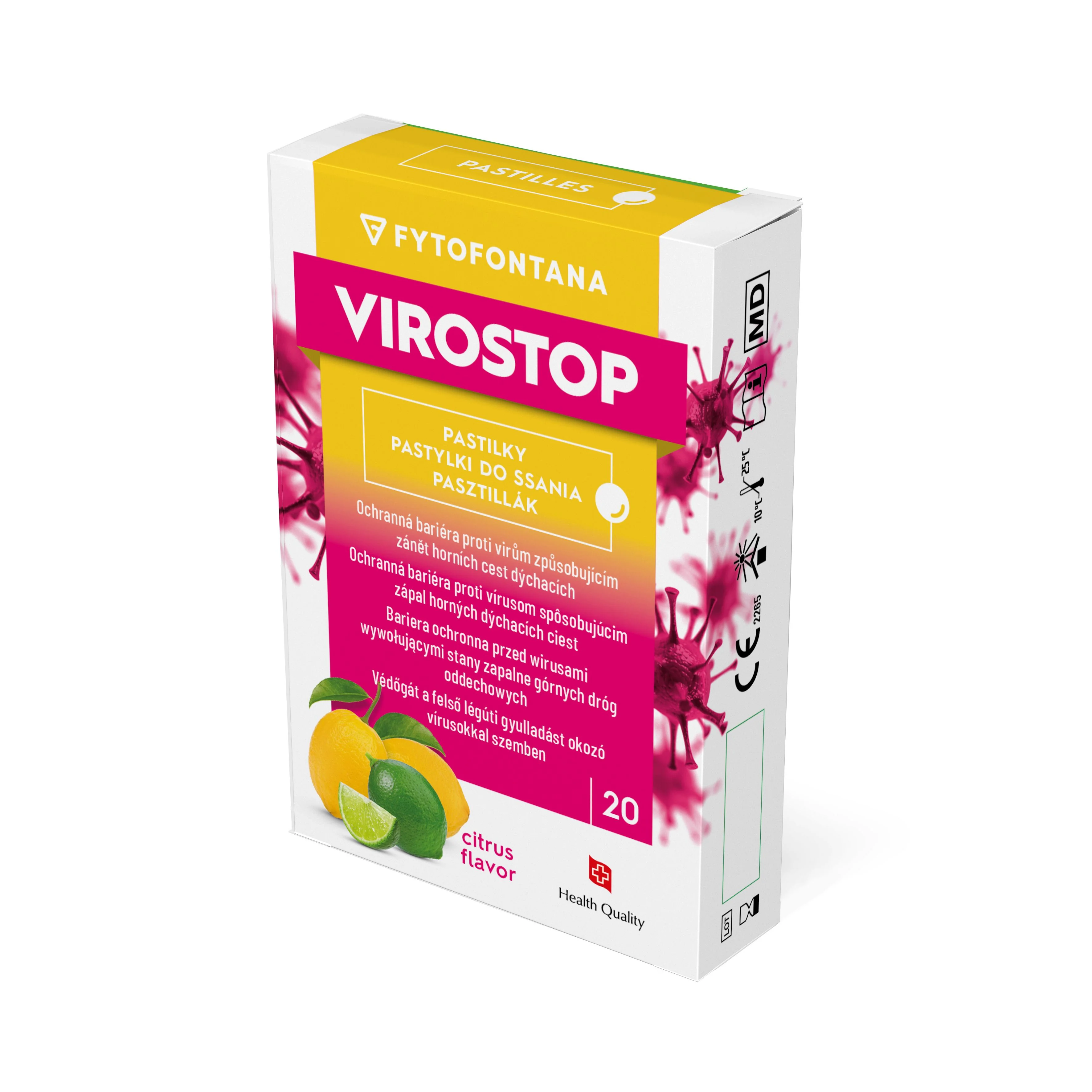 Virostop Pastilky citrus 20 ks