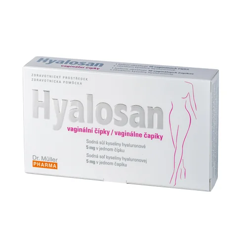 Dr. Müller Hyalosan vaginální čípky 10 ks