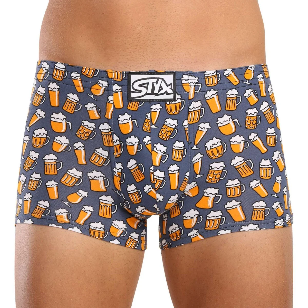 Styx Pánské boxerky art klasická guma pivo (Q1357) M 