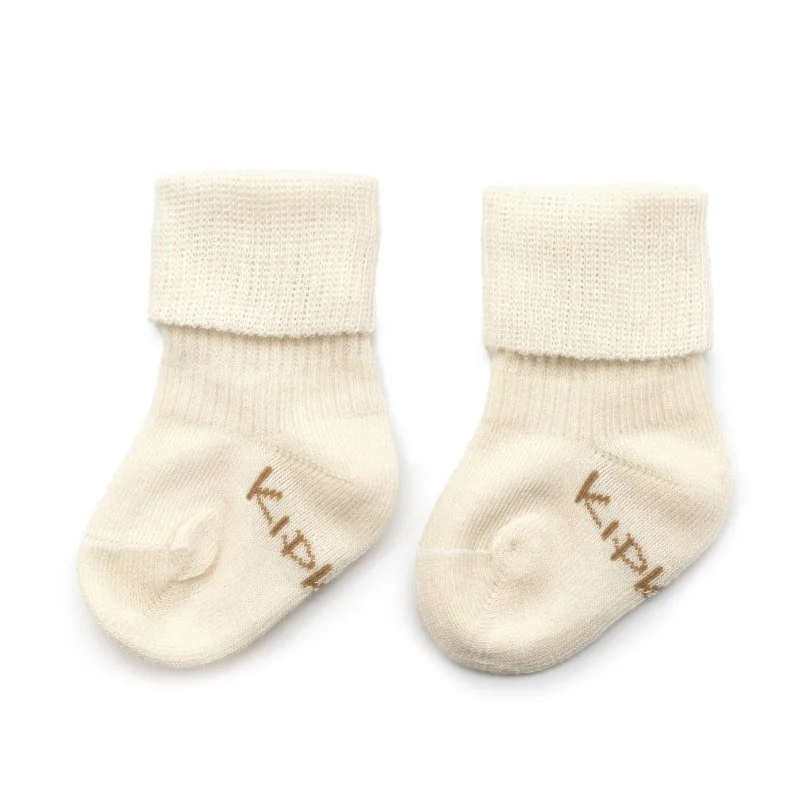 KipKep dětské ponožky Stay-on-Socks NEWBORN 1pár Off White 