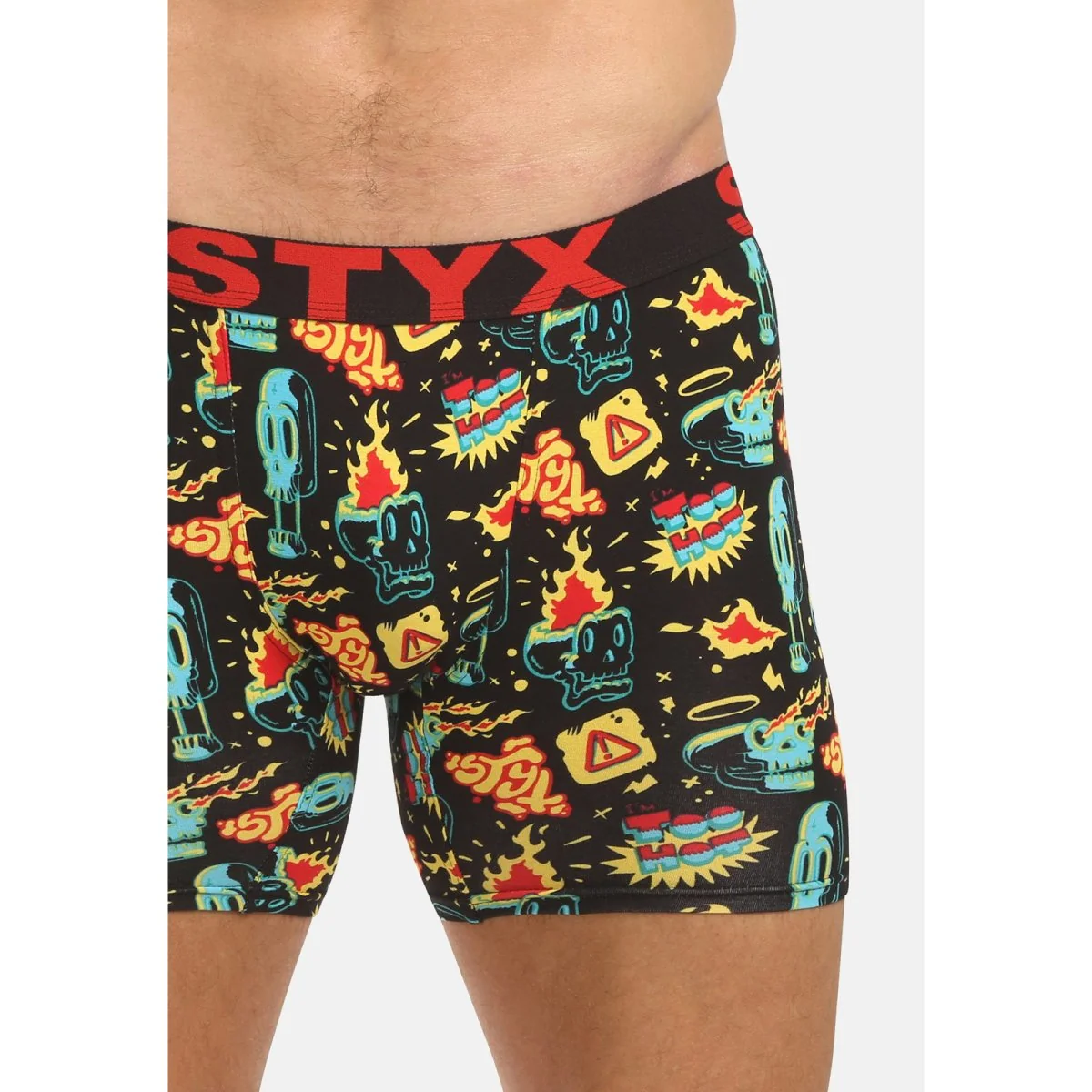 Styx Pánské boxerky long art sportovní guma toohot (UN1458) M 