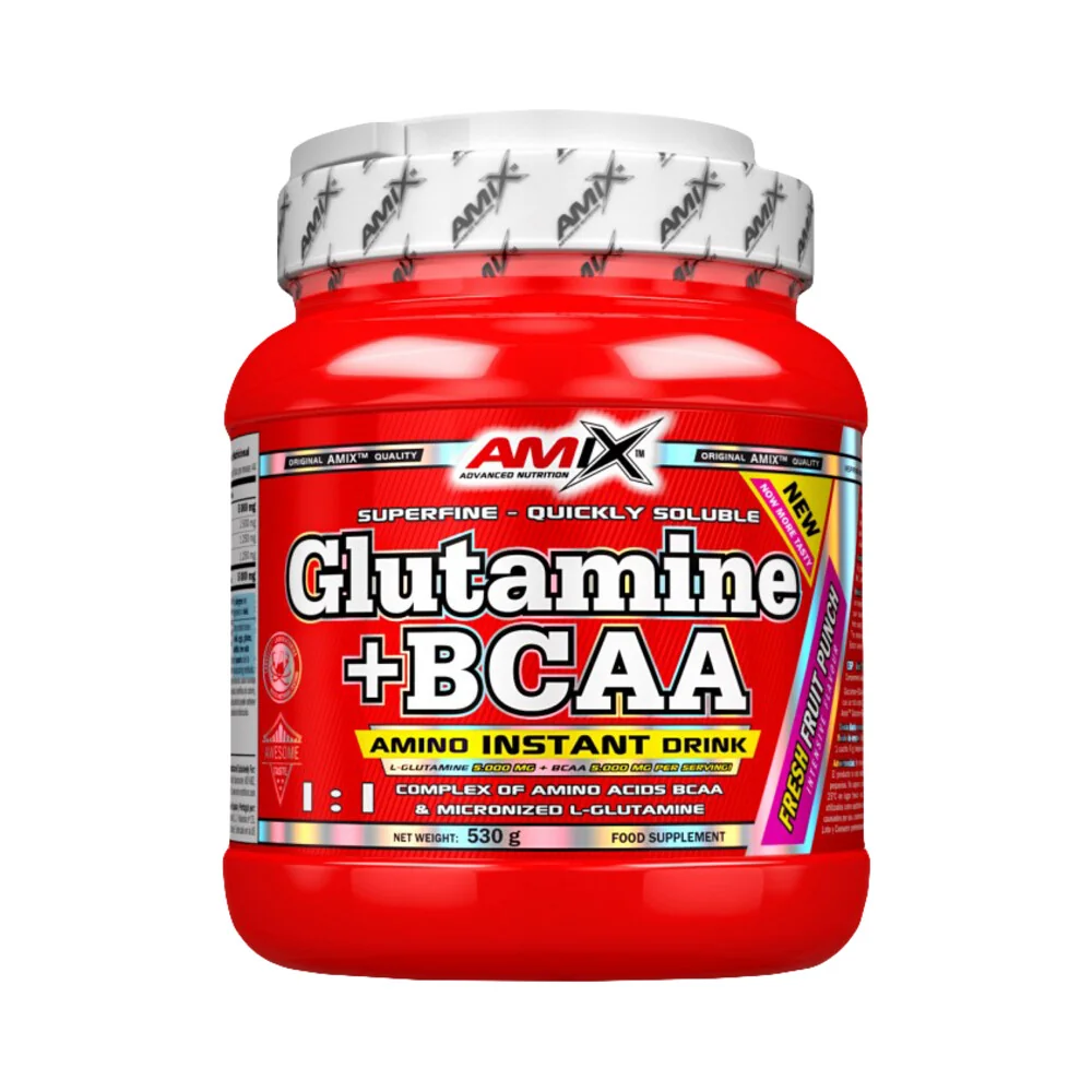 Amix Nutrition Glutamine + BCAA 530g - lesní plody