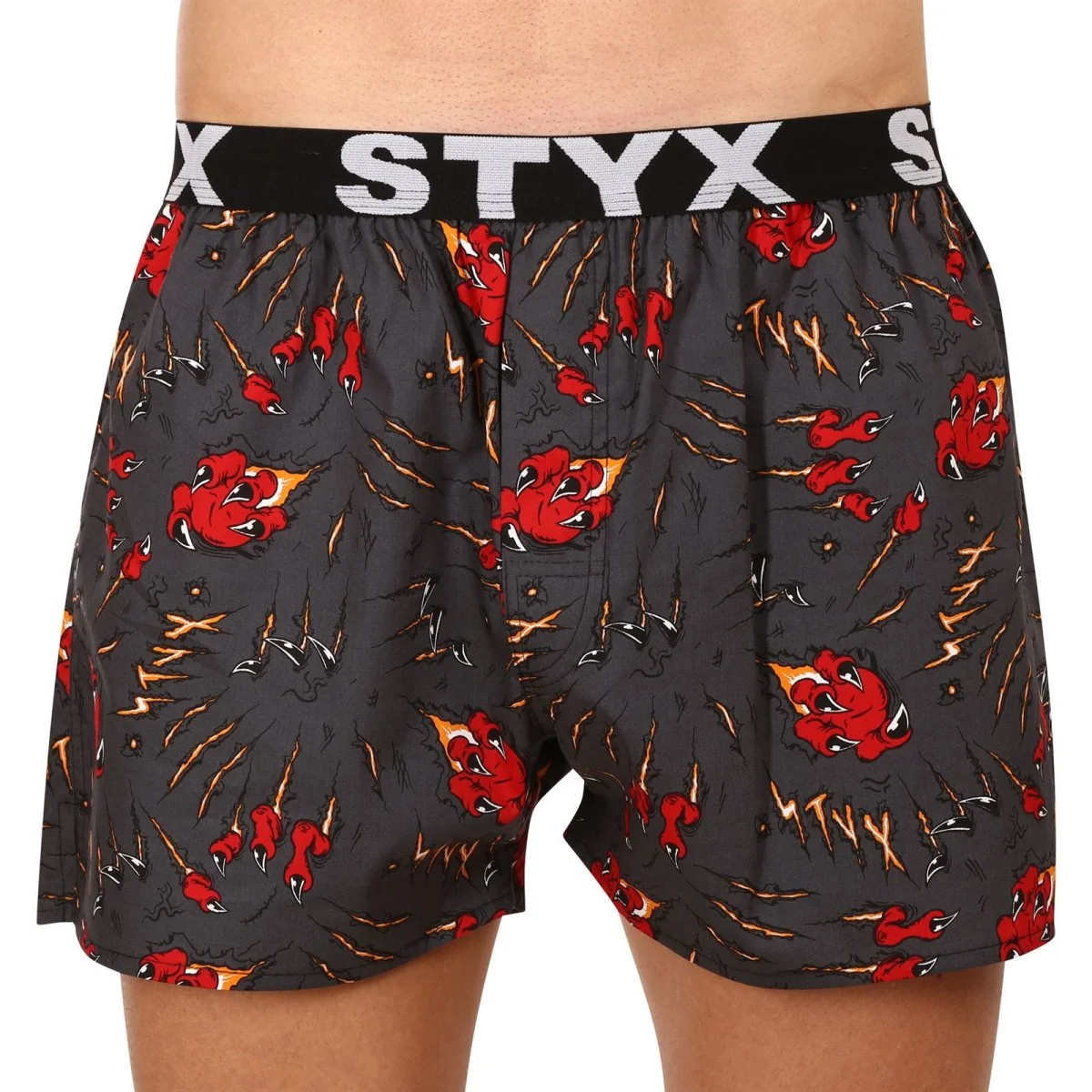 Styx 3PACK pánské trenky art sportovní guma vícebarevné (3B14125) L 