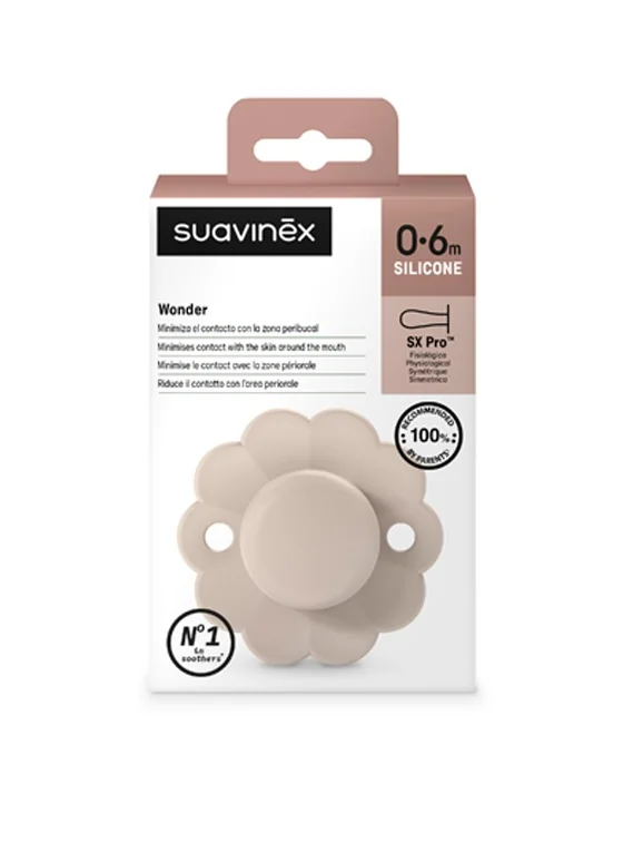 Suavinex Wonder Fyziologický dudlík 0-6m 1 ks mauve chalk