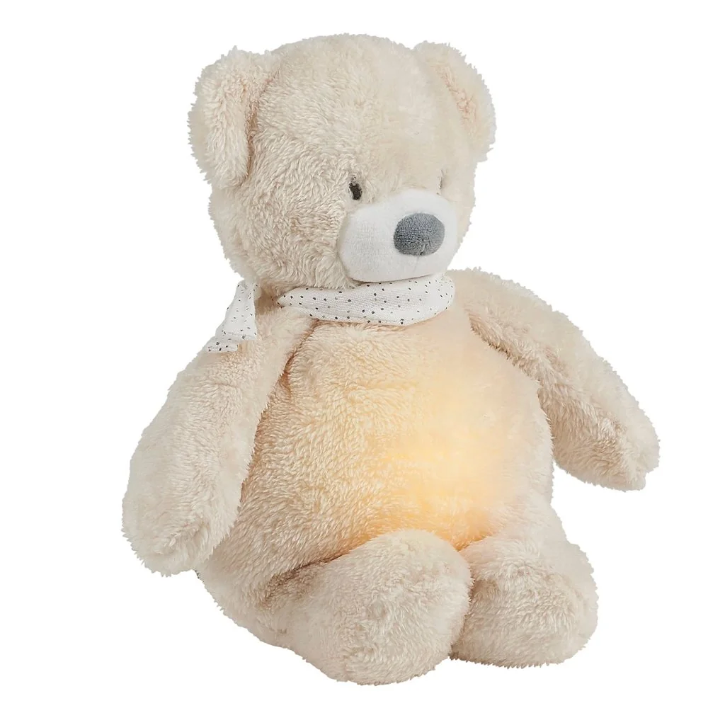 Nattou Uspáváček plyš hudební se světýlkem a senzorem pláče 4v1 Sleepy Bear Beige 0m+