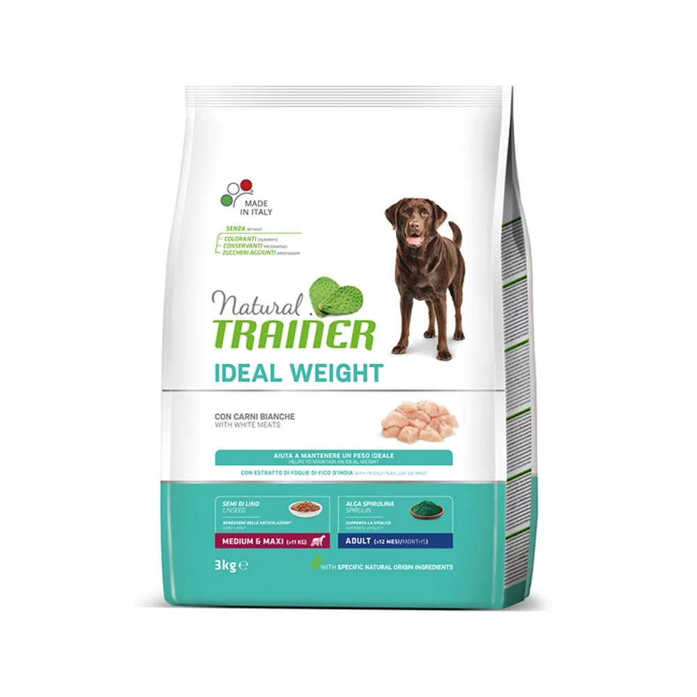 Natural Trainer Weight medium/maxi drůbeží granule 3 kg