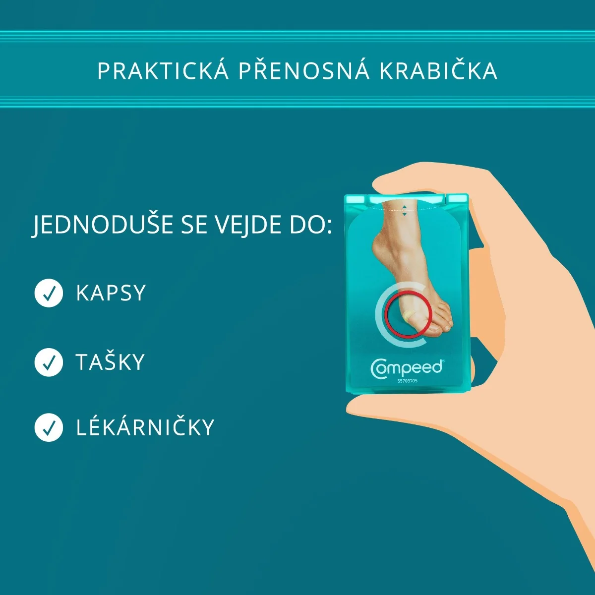 Compeed Náplast na puchýře malá 6 ks