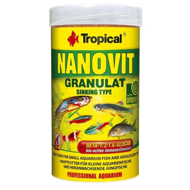 Tropical Nanovit Granulat 250ml/175g granulované krmivo pro malé akvarijní ryby 