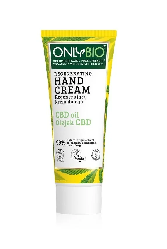 OnlyBio Regenerační krém na ruce s konopím a CBD olejem 75 ml