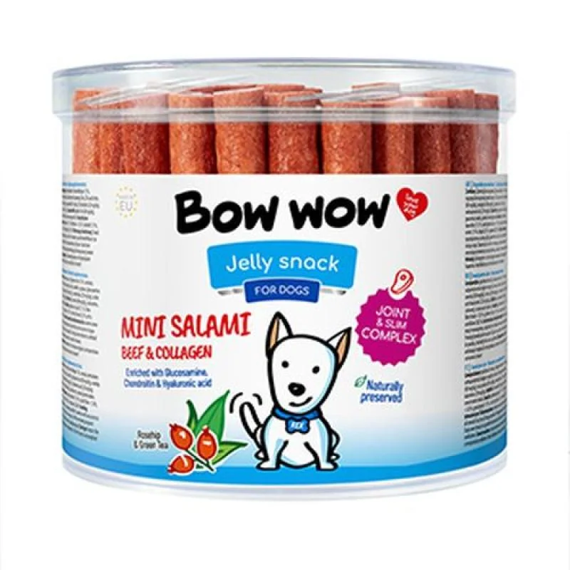 BOW WOW Mini uherské salámky s kolagenem 12cm 1ks 