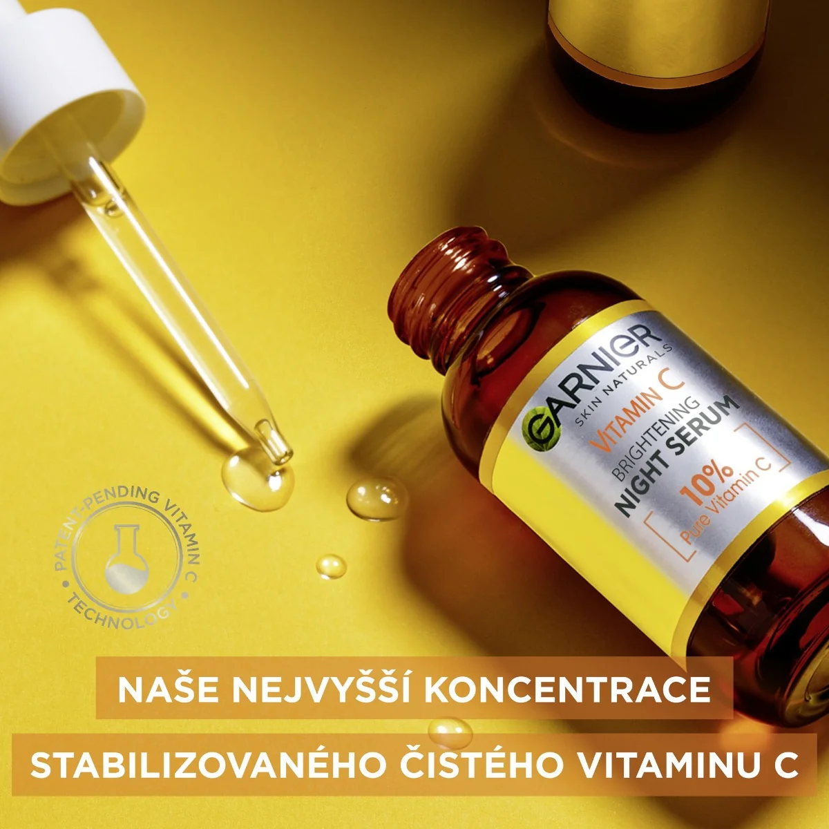 Garnier Skin Naturals Rozjasňující noční sérum s vitaminem C 30 ml