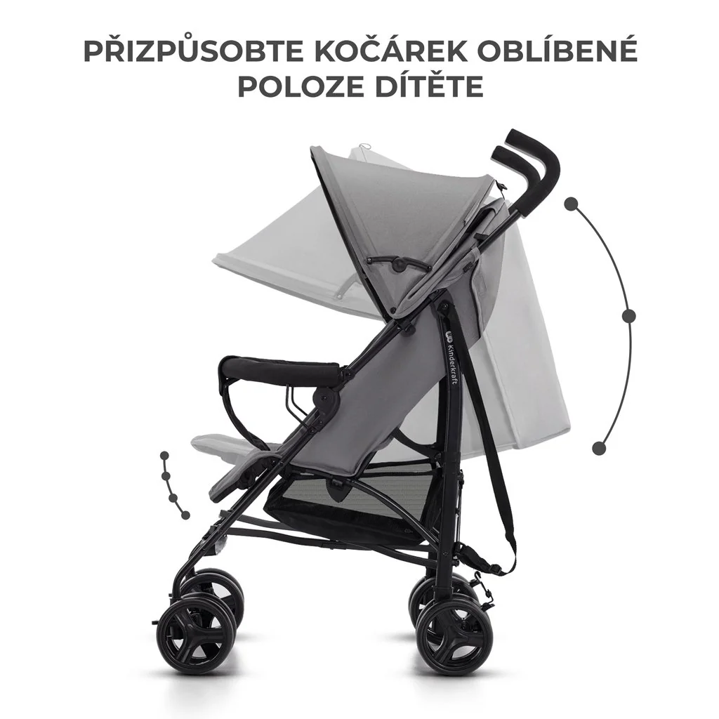 Kinderkraft Kočárek golfový Tik Stone grey 