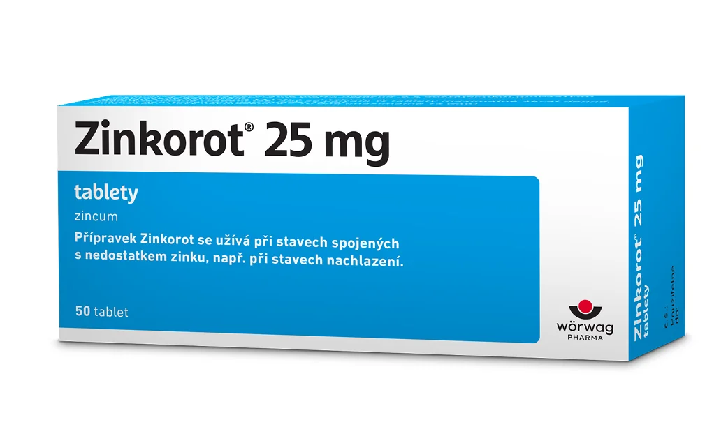 Zinkorot 25 mg, tablety