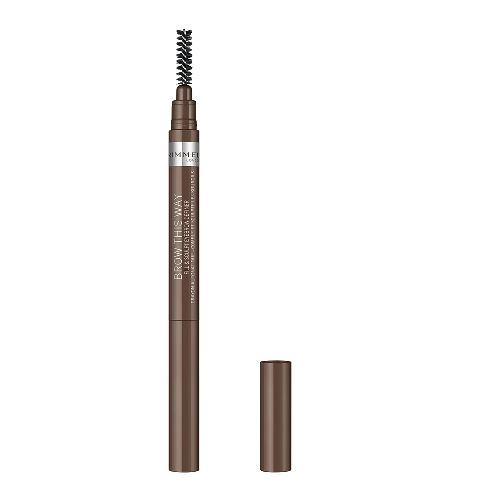 Rimmel Brow This Way Fill&Sculpt 002 tužka na obočí medium brown 0,25 g