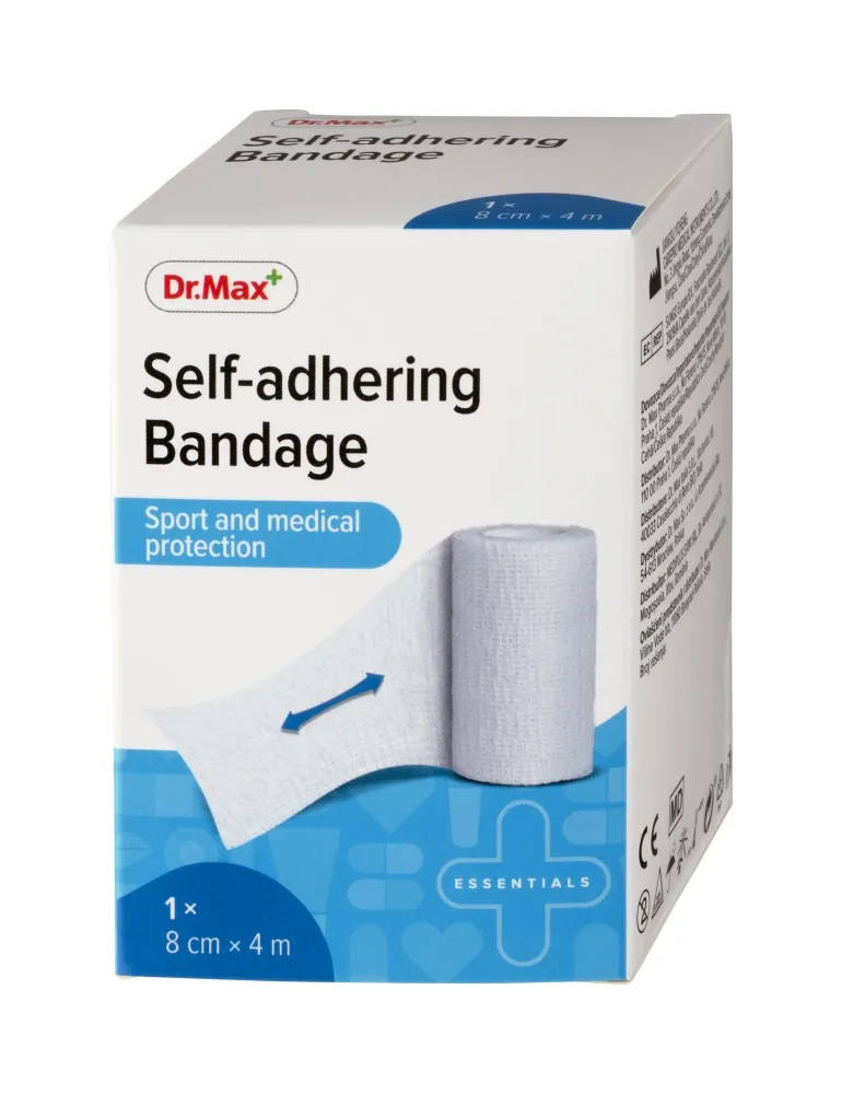 Dr. Max Self-adhering Bandage 8 cm x 4 m samofixační obinadlo 1 ks