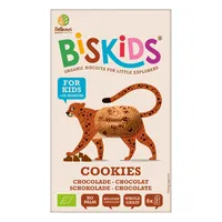 Biskids BIO dětské celozrnné sušenky s belgickou čokoládou