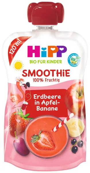 Hipp BIO Smoothie jablko-banán-červené ovoce 120 g