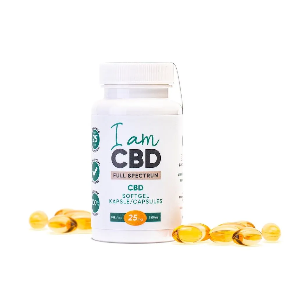 I am CBD Full Spectrum CBD kapsle 1500 mg 60 kapslí