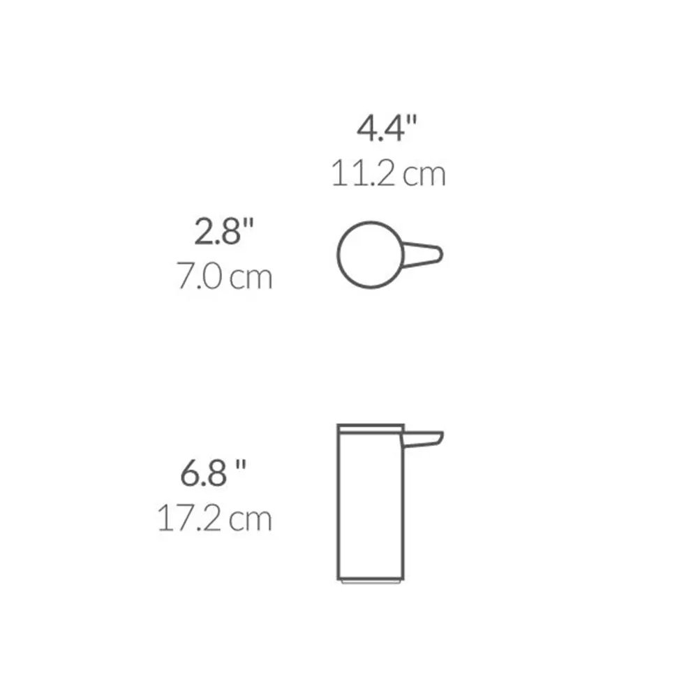 Simplehuman Bezdotykový dávkovač mýdla dobíjecí 266 ml mosazná nerez ocel