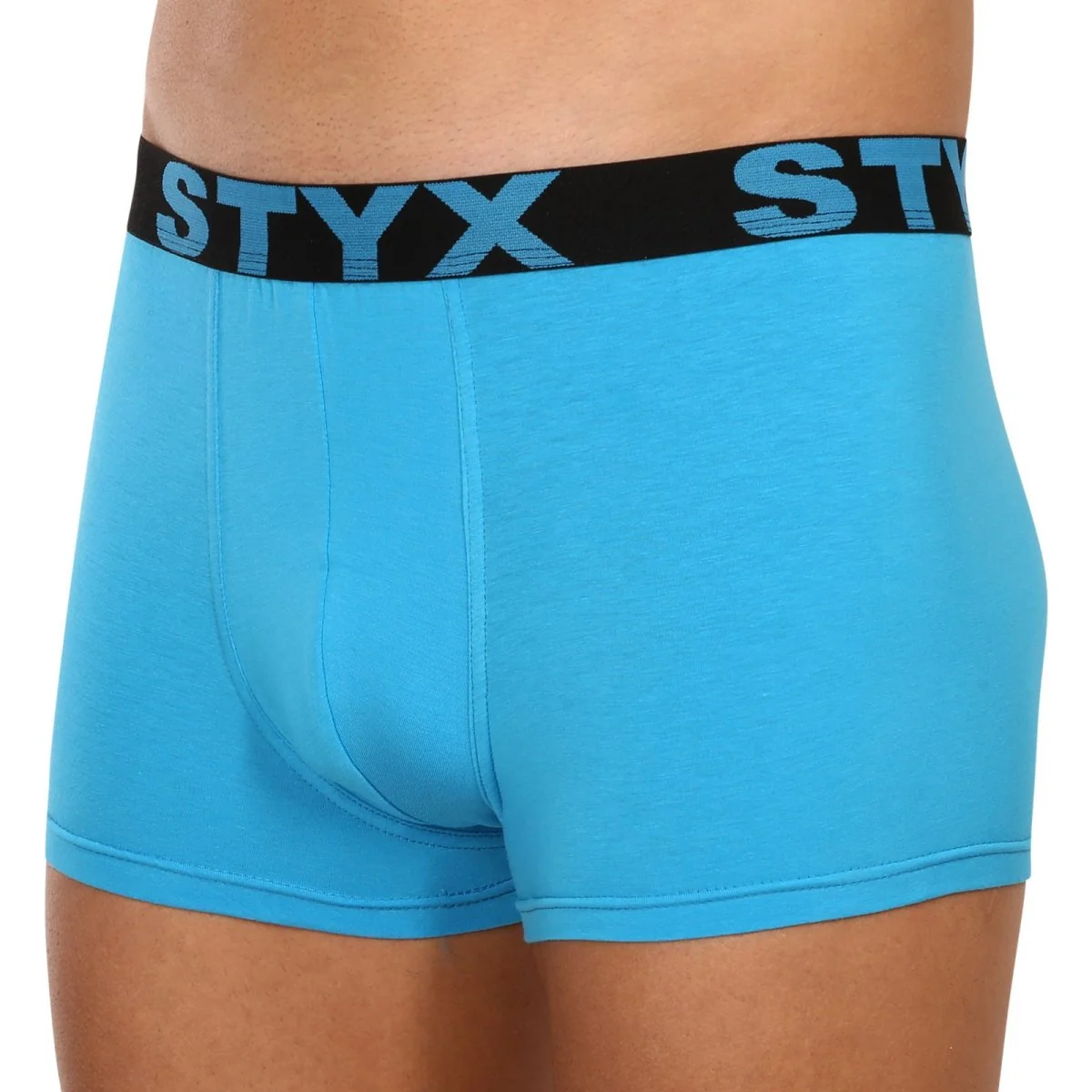 Styx 3PACK pánské boxerky sportovní guma světle modré (3G1169) M 