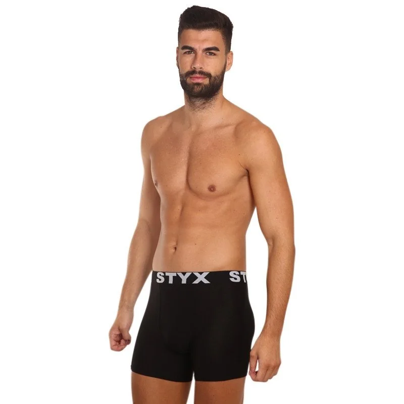 Styx 7PACK pánské boxerky sportovní guma černé (7G960) M 