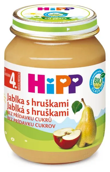 Hipp OVOCE BIO Jablka s hruškami 125 g