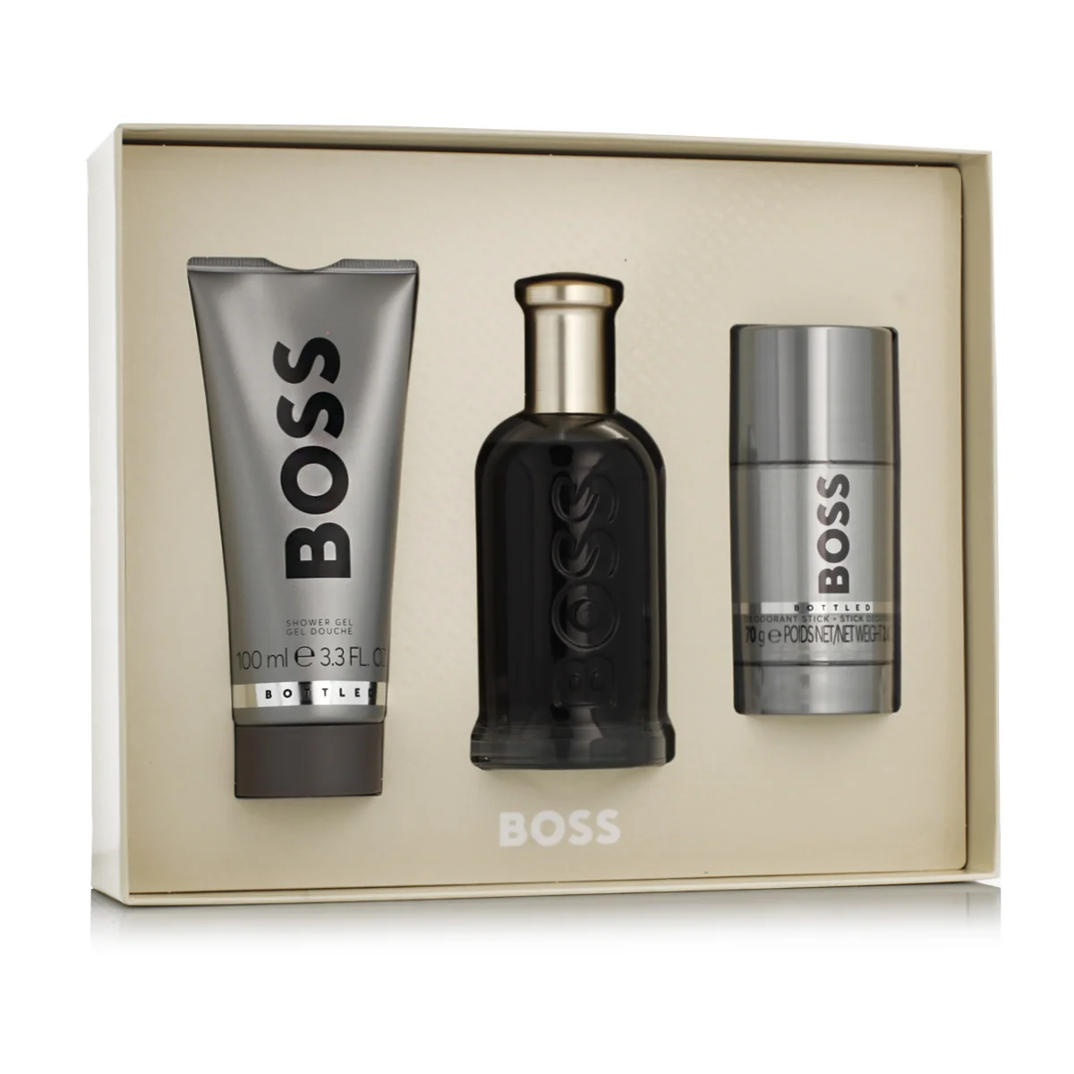 Hugo Boss Boss Bottled EDP 100 ml + DEO ve spreji 75 ml + SG 100 ml M