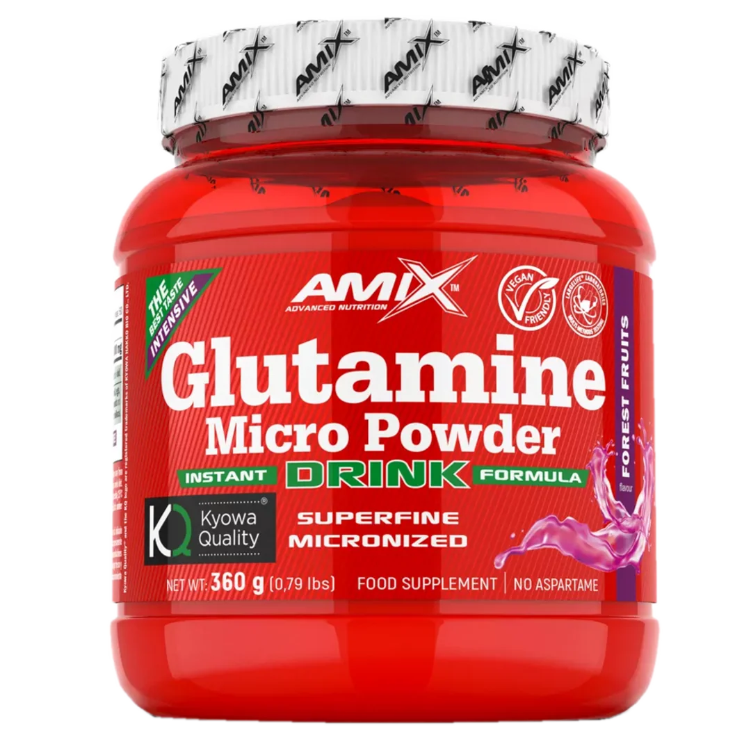 Amix Nutrition Glutamine Micro Powder Drink 360g - lesní ovoce