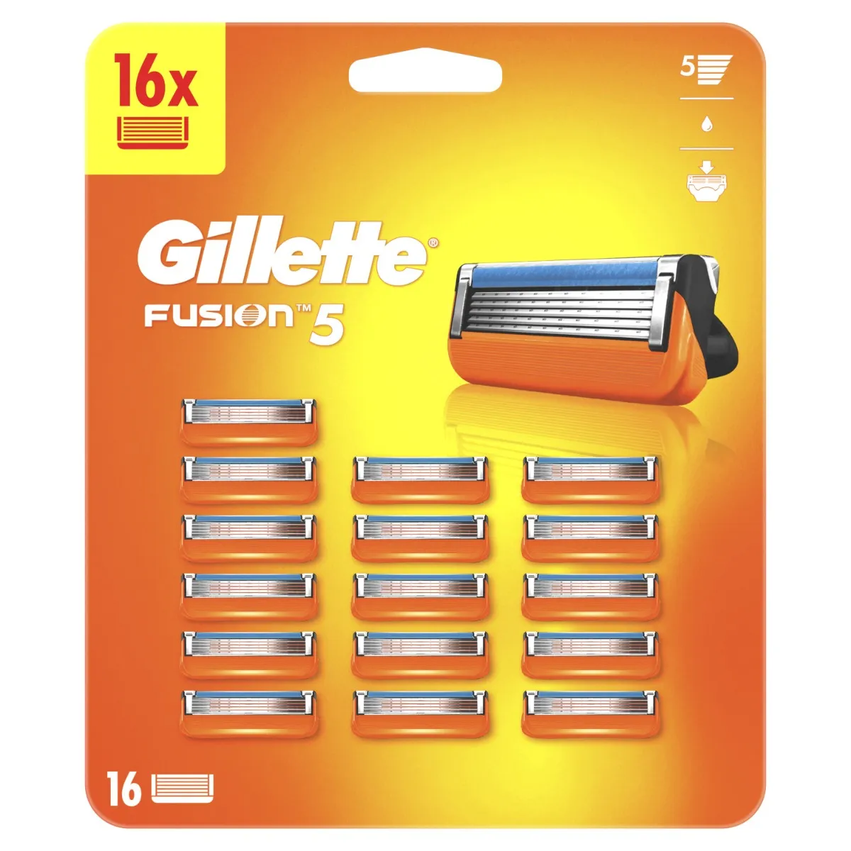 Gillette Fusion5 Manual náhradní hlavice 16 ks