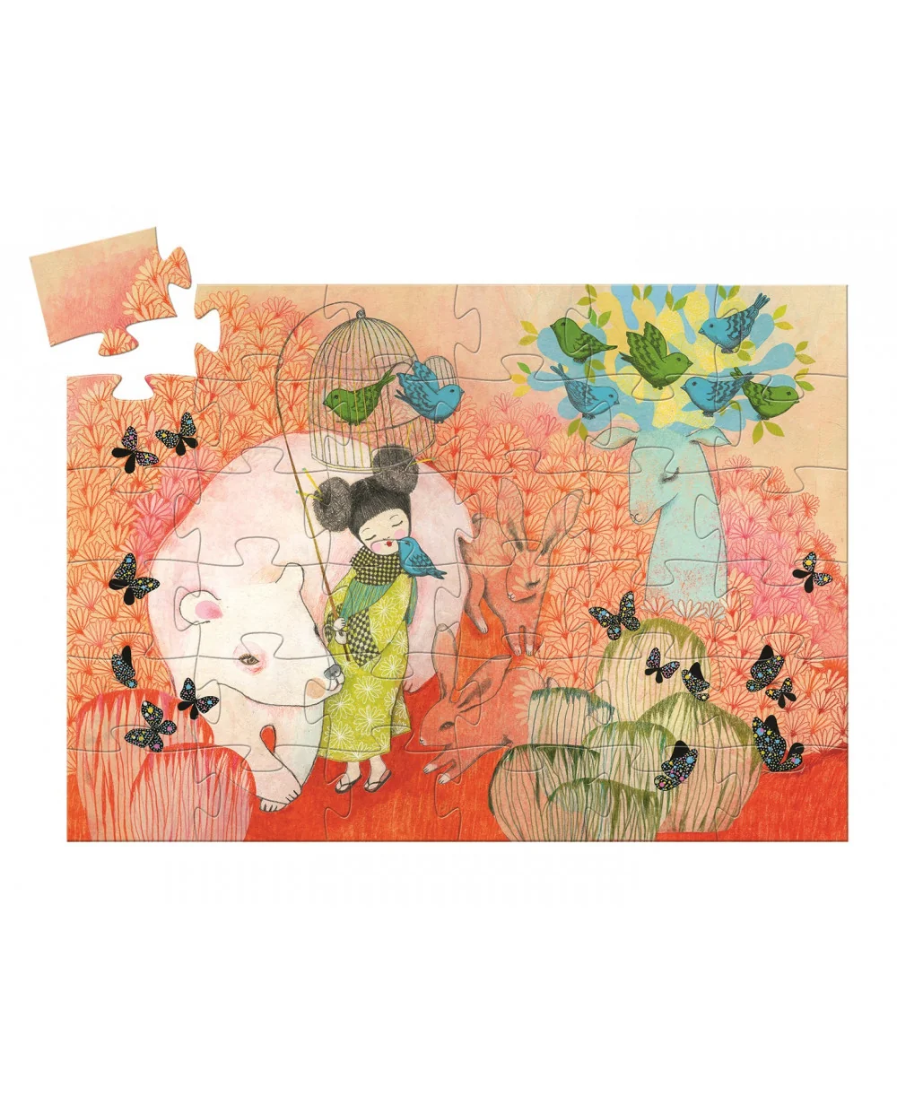 Djeco Puzzle japonská Gejša - 36 pcs 