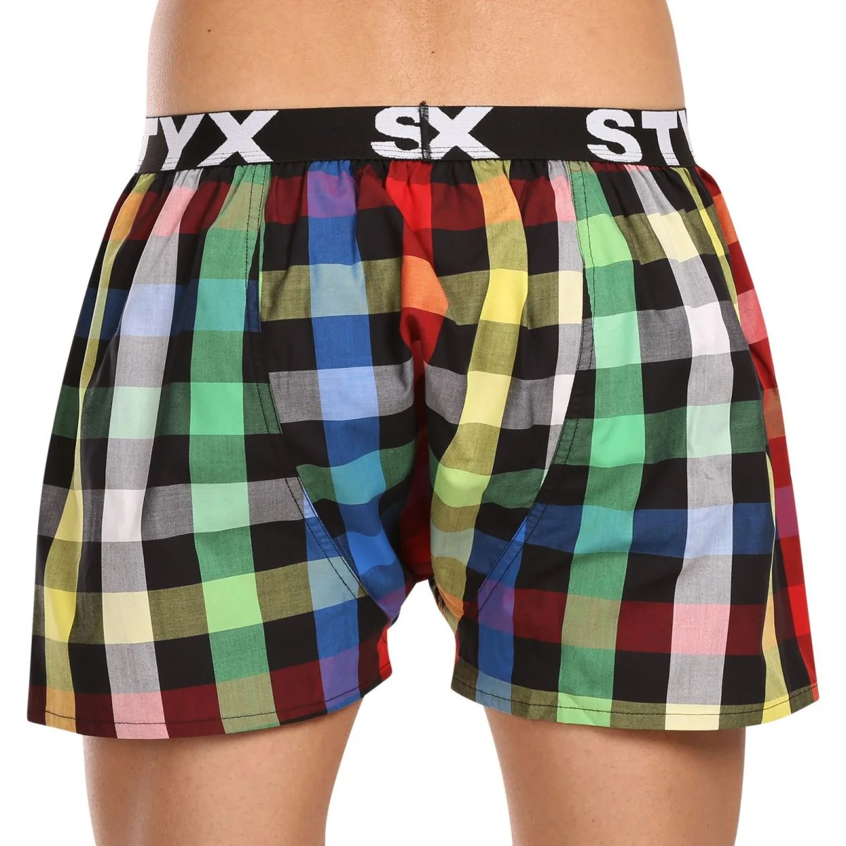 Styx 3PACK pánské trenky sportovní guma vícebarevné (3B11123) S 