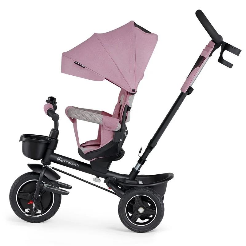 Kinderkraft select Tříkolka Spinstep Pink, Premium 