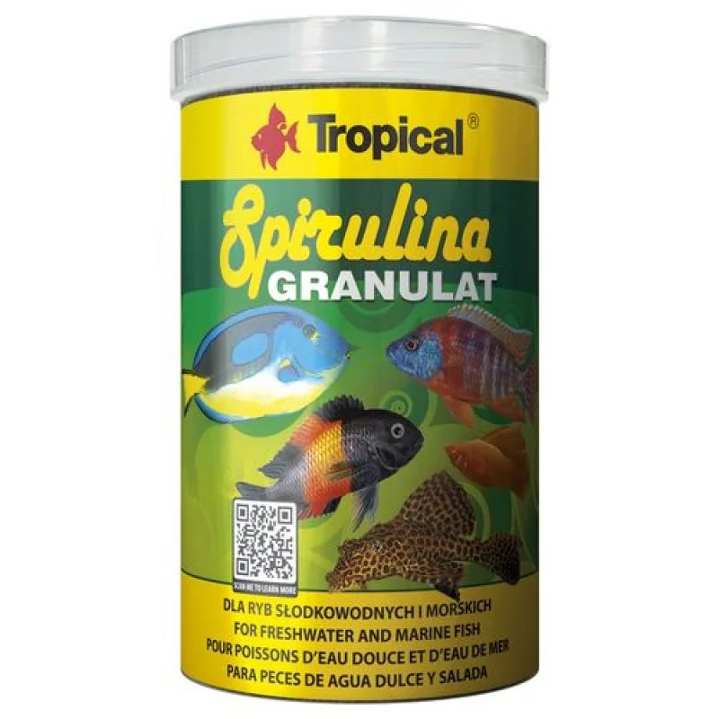 Tropical Spirulina Granulat 1000ml/440g granulované krmivo se spirulinou 