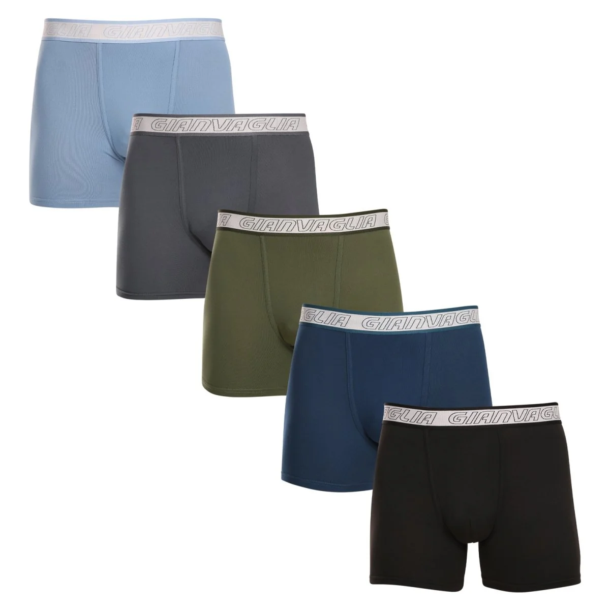 Gianvaglia 5PACK pánské boxerky vícebarevné (GVG-5013) M 