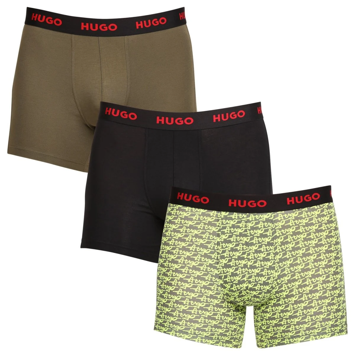 HUGO 3PACK pánské boxerky vícebarevné (50510192 321) L