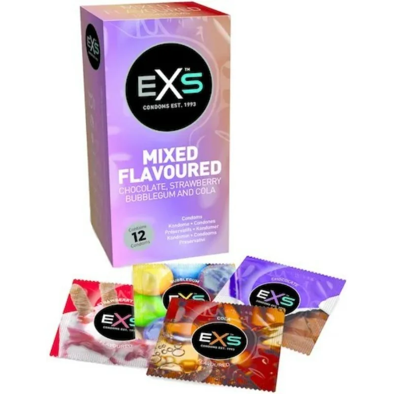 EXS Mixed Flavoured – mix ochucených kondomů 12 ks